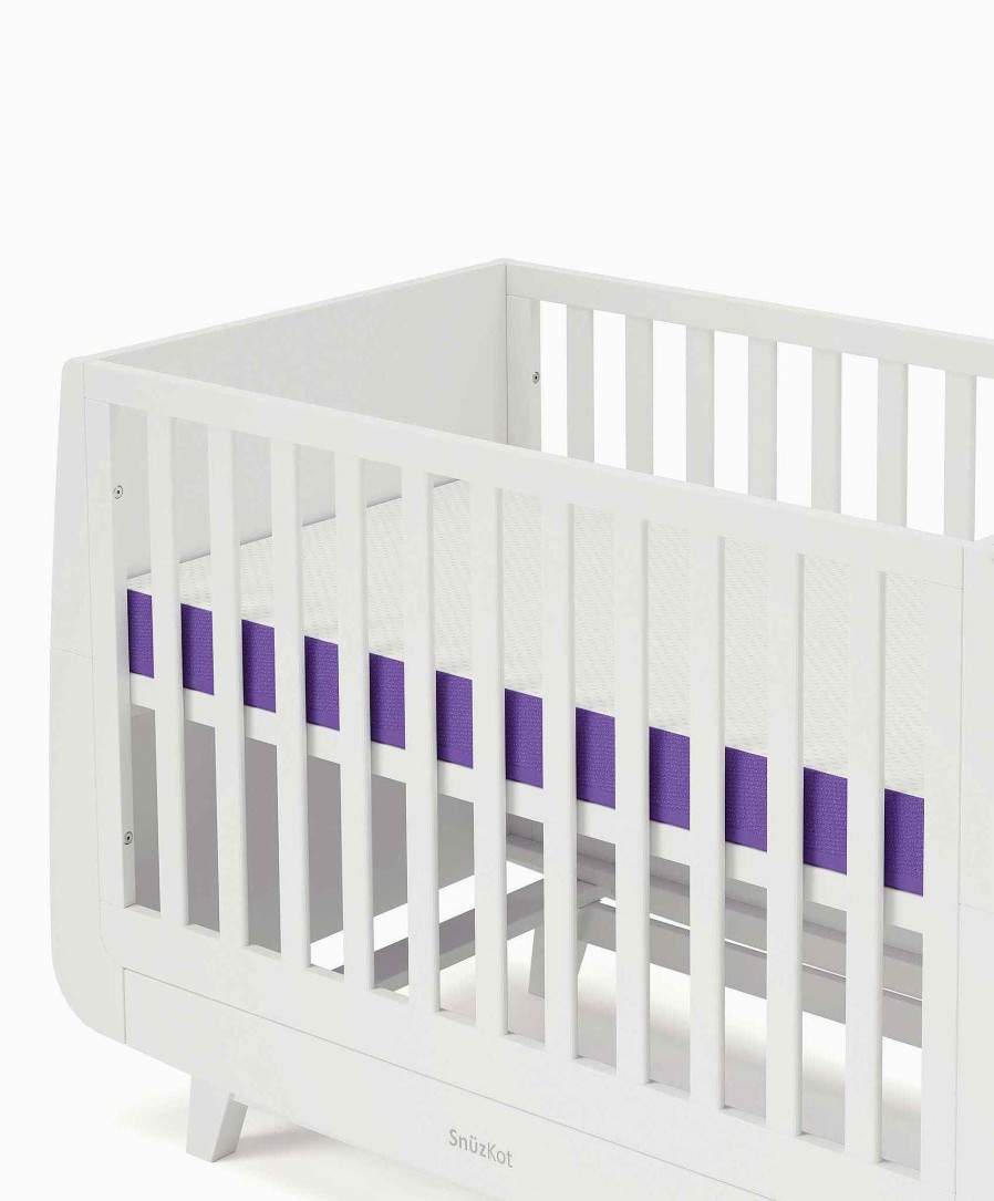 Nursery Snuz Cot & Cotbed Mattresses | Snuzsurface Duo Cotbed Mattress - White/Purple