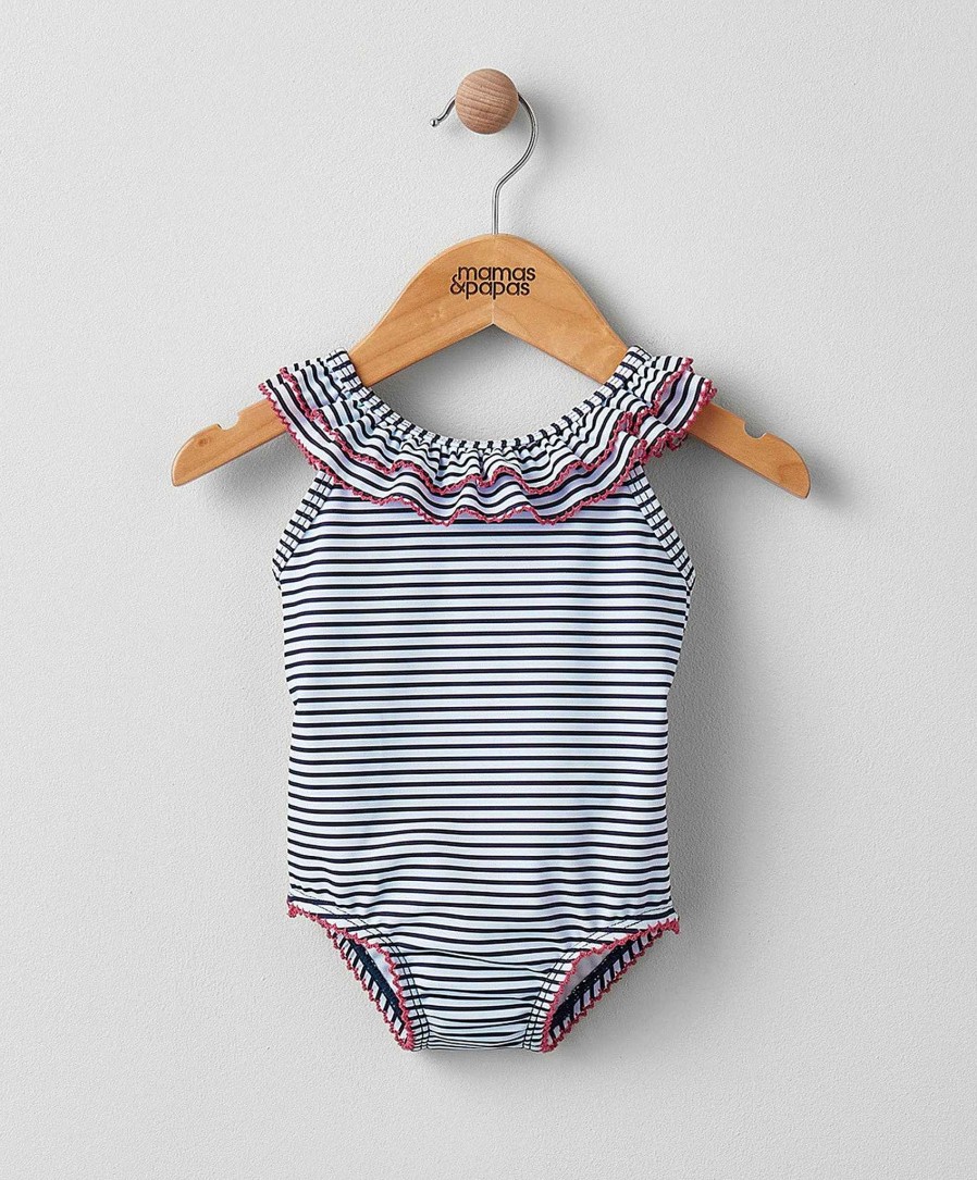 Clothing Mamas and Papas | Stripe Frill Swimsuit