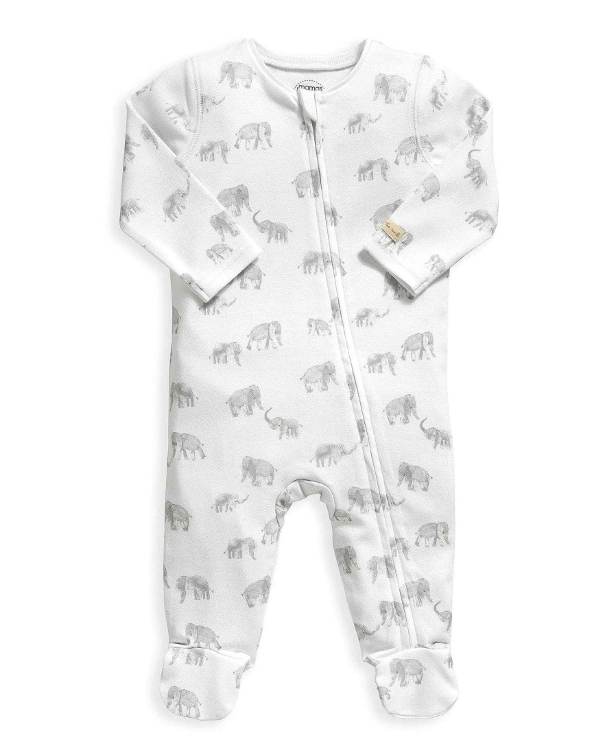 Toys & Gifts Mamas and Papas New Parent Gifts | Elephant Print All-In-One With Zip