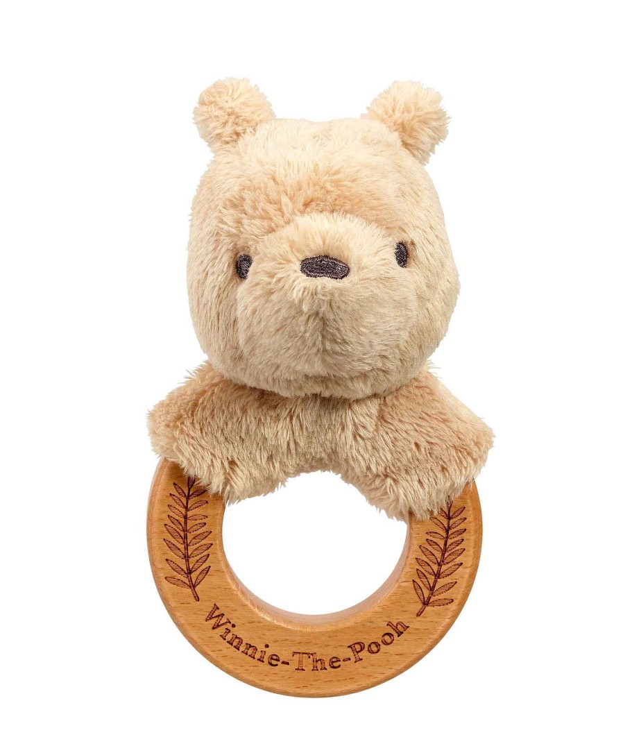 Toys & Gifts Rainbow Designs Laura Ashley | Disney Classic Winnie The Pooh Always And Forever Wooden Ring Rattle