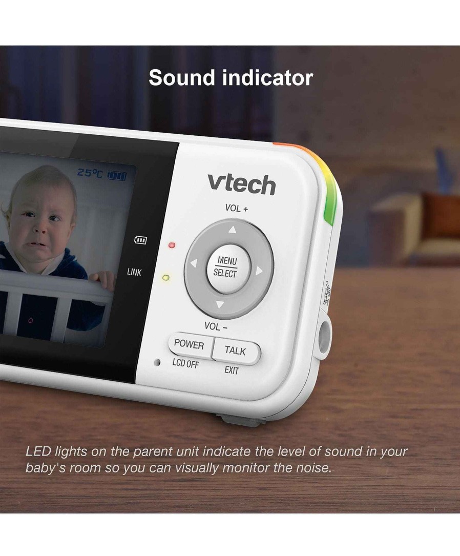 Nursery VTech Baby Monitors | Vtech Vm819 2.8" Digital Video Baby Monitor- White