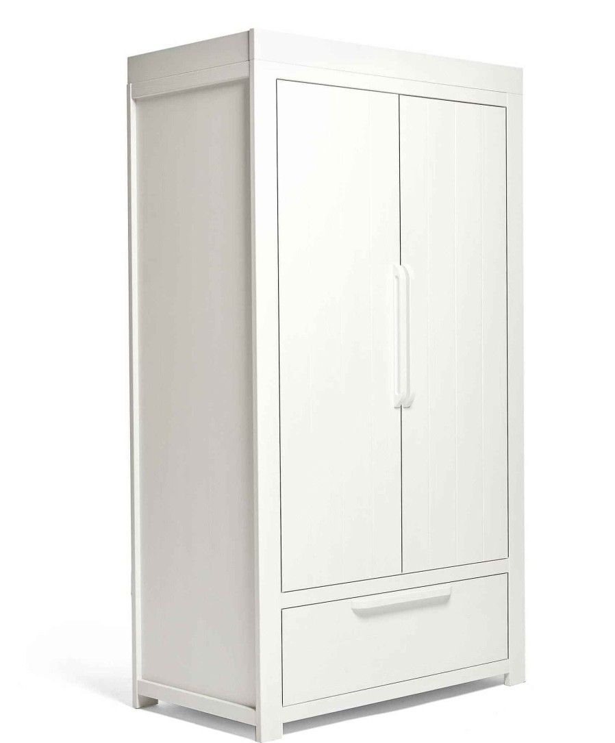 Furniture Mamas and Papas Baby Wardrobes | Franklin Nursery Wardrobe - White Wash