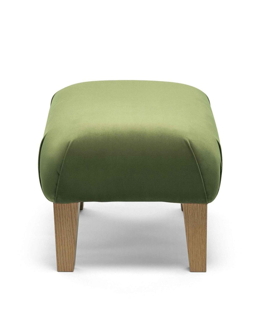 Furniture Mamas and Papas Nursing & Feeding Chairs | Hilston Stool In Velvet - Olive