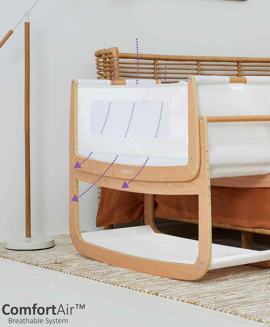 Furniture Snuz Bedside Cribs | Snuzpod4 Bedside Crib Natural