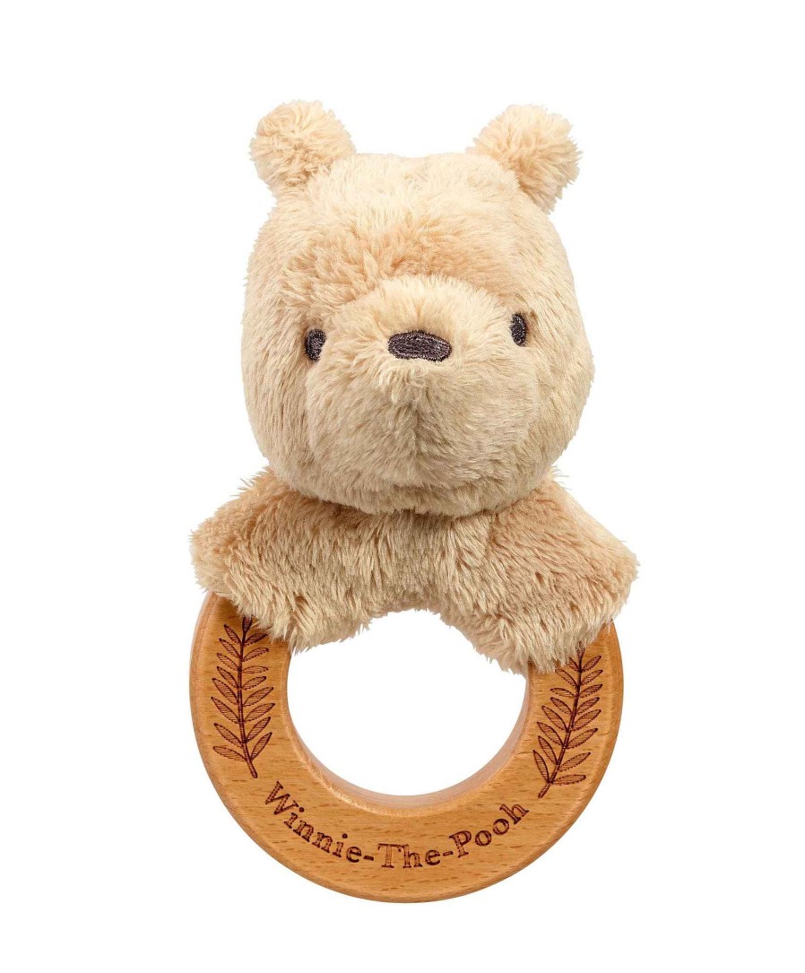 Toys & Gifts Rainbow Designs Activity Toys | Disney Classic Winnie The Pooh Always And Forever Wooden Ring Rattle