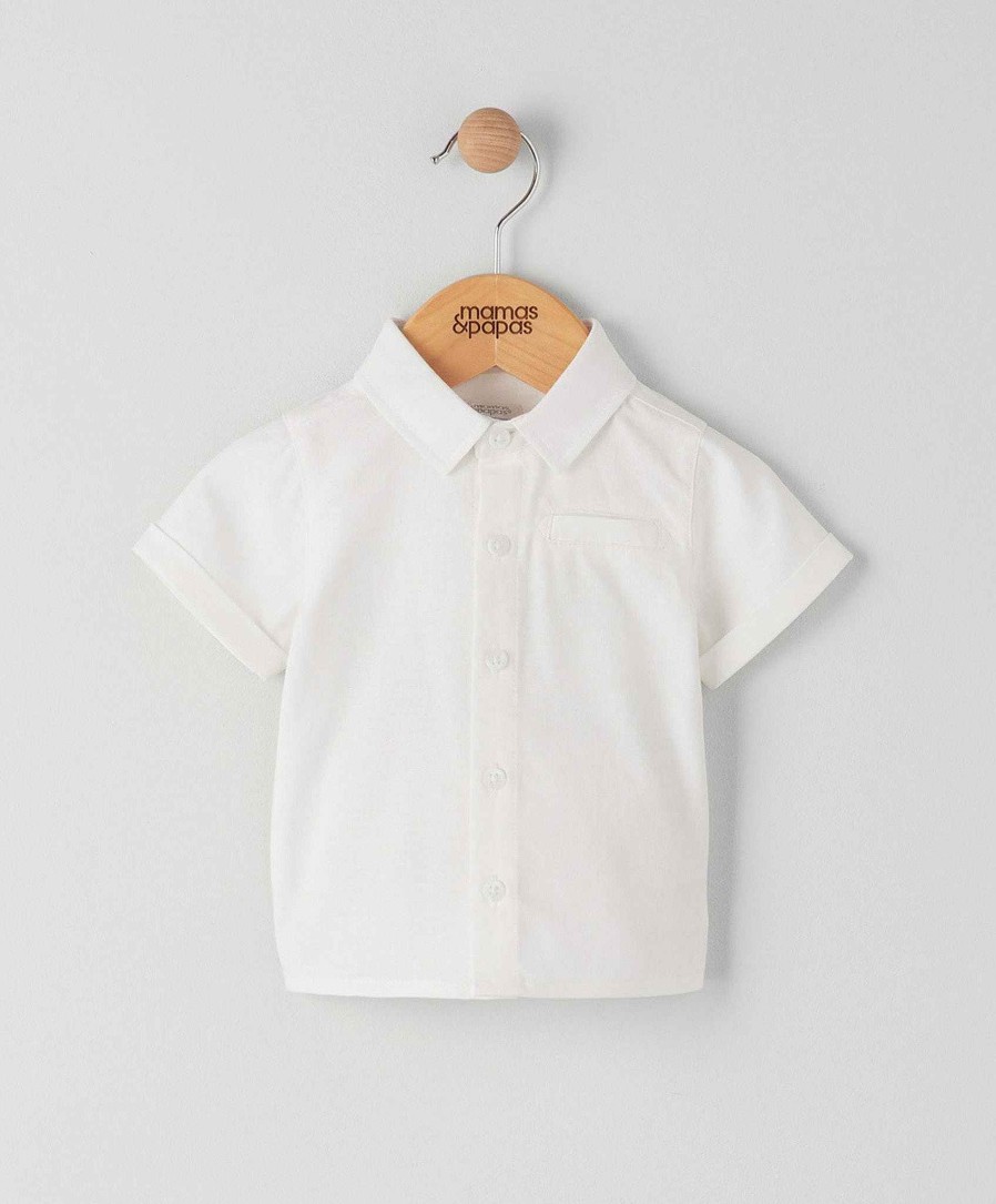 Clothing Mamas and Papas | White Short Sleeve Shirt