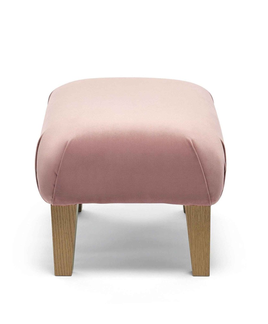 Furniture Mamas and Papas Nursing & Feeding Chairs | Nursery Footstool - Blush Velvet