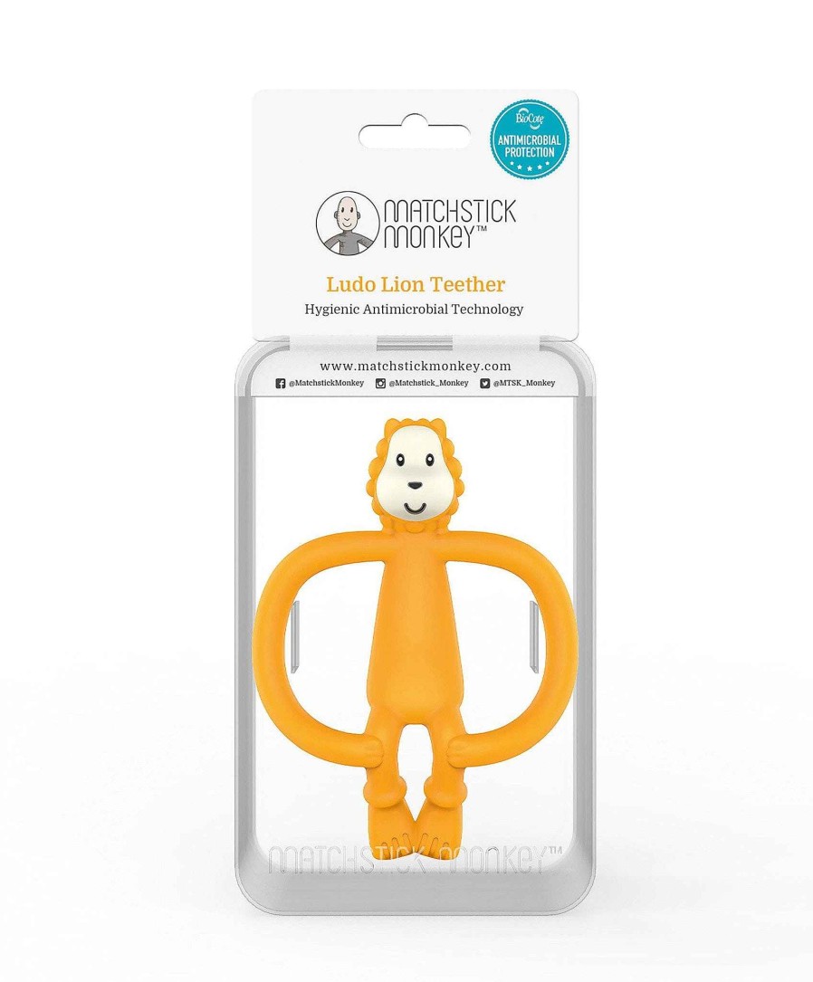 Toys & Gifts Matchstick MonOnline Teething Toys & Baby Comforters | Matchstick Monkey Teething Toy - Lion