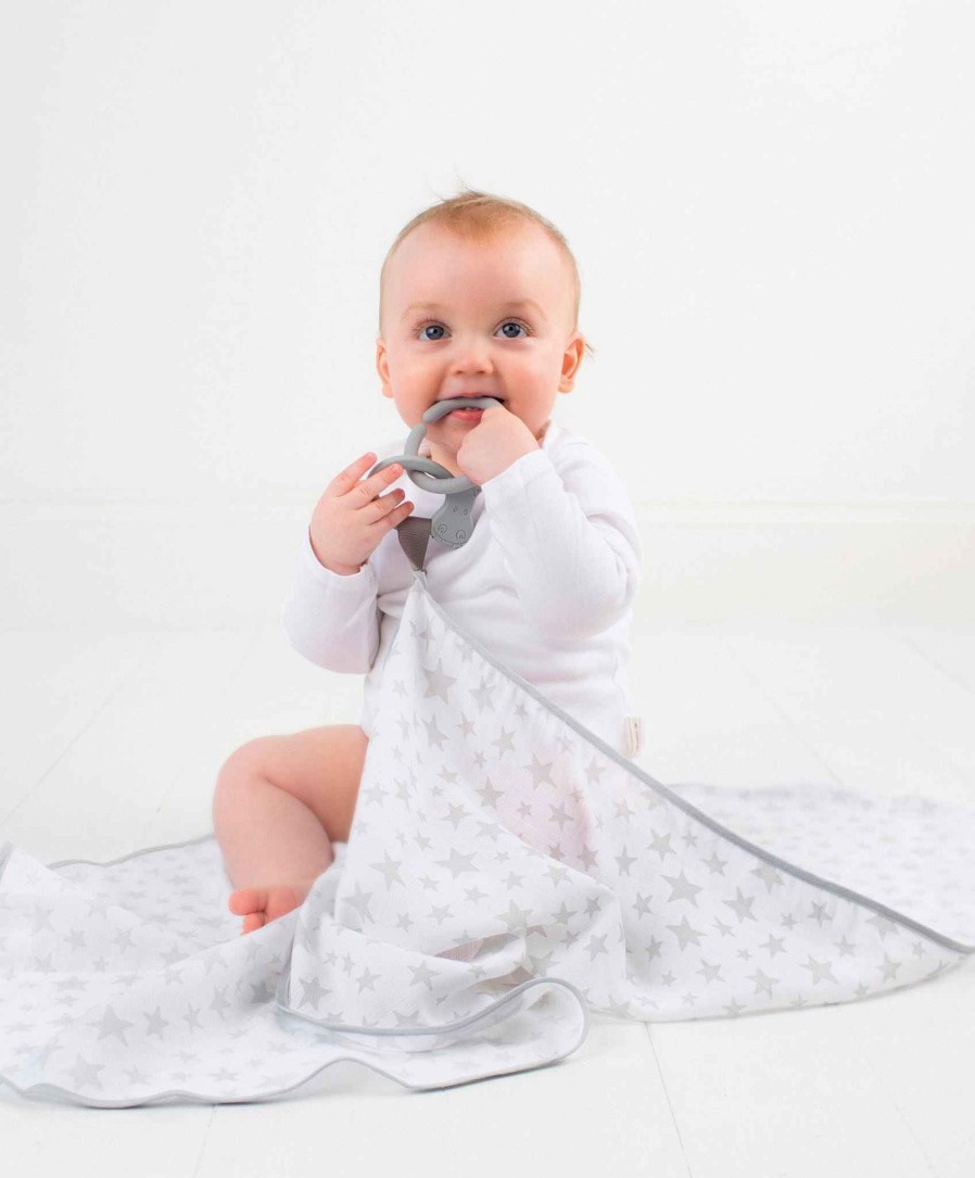 Toys & Gifts Cheeky Chompers Laura Ashley | Cheeky Chompers 6-In-1 Multimuslin - Silver Stars