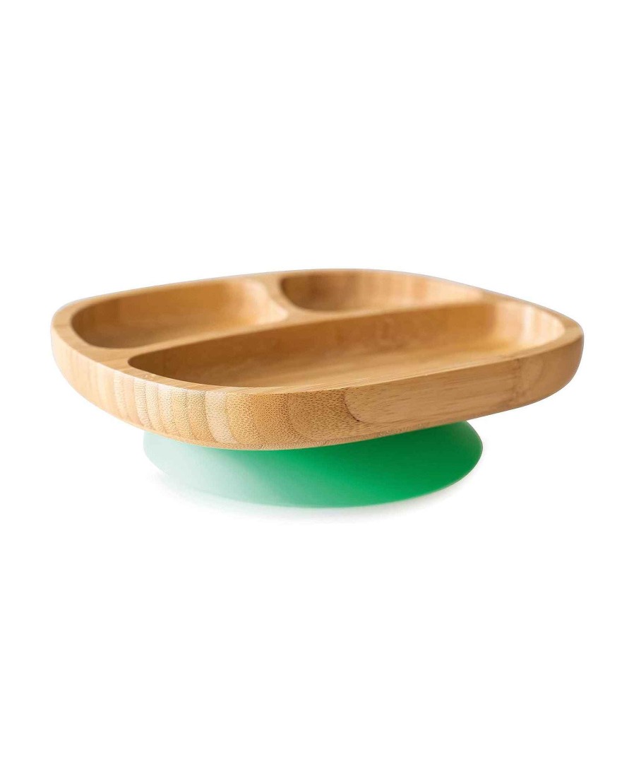 Feeding & Weaning Eco Rascals Baby Cutlery Sets & Plates | Eco Rascals Toddler Plate - Green