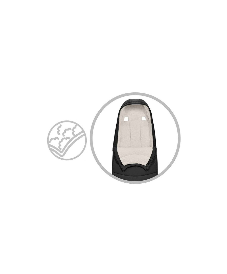 Pushchairs Cybex Pushchair Accessories | Cybex Platinum Footmuff - Sepia Black