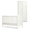 Nursery Mamas and Papas Baby Furniture Sets | Dover Cotbed & Wardrobe Bundle - White