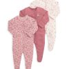 Toys & Gifts Mamas and Papas Baby Shower Gifts | Scarlet Blooms Sleepsuits (3 Pack)