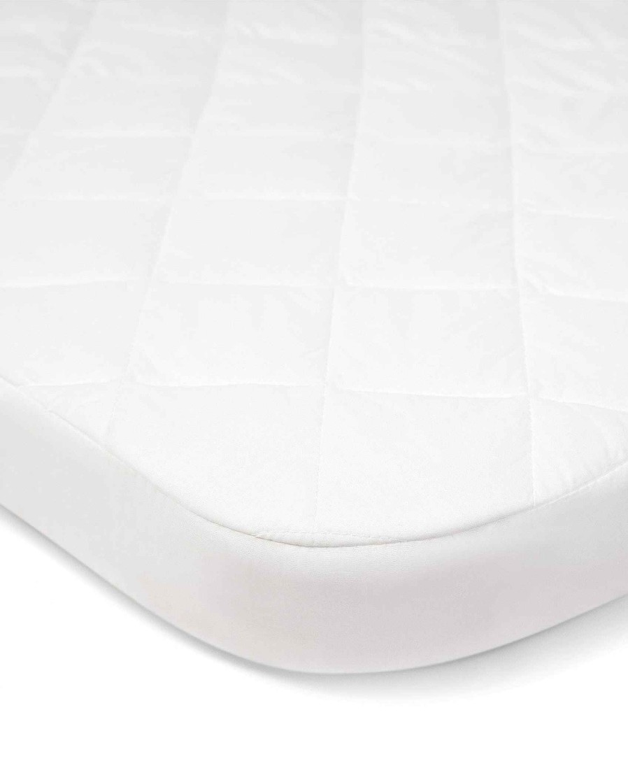 Nursery Promotional Buy Neutral Baby Bedding | Lua Bedside Crib Mattress Protector - White