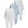 Toys & Gifts Mamas and Papas New Parent Gifts | Whales Sleepsuits - 3 Pack