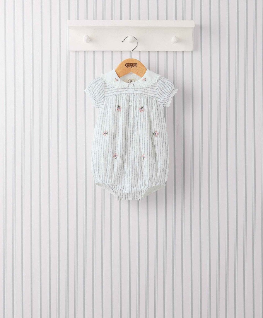 Clothing Mamas and Papas | Laura Ashley Broderie Trim Romper