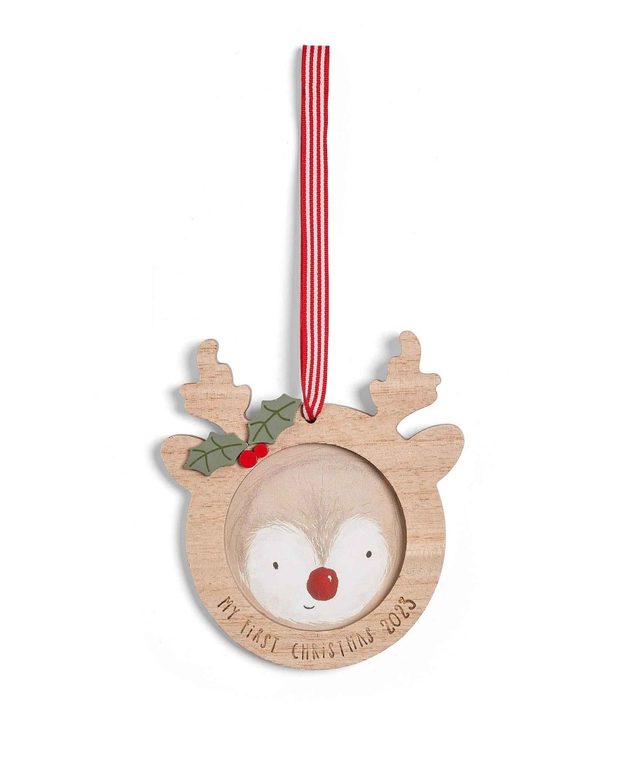 Christmas Mamas and Papas Christmas Decorations And Stockings | Reindeer Frame Christmas Bauble