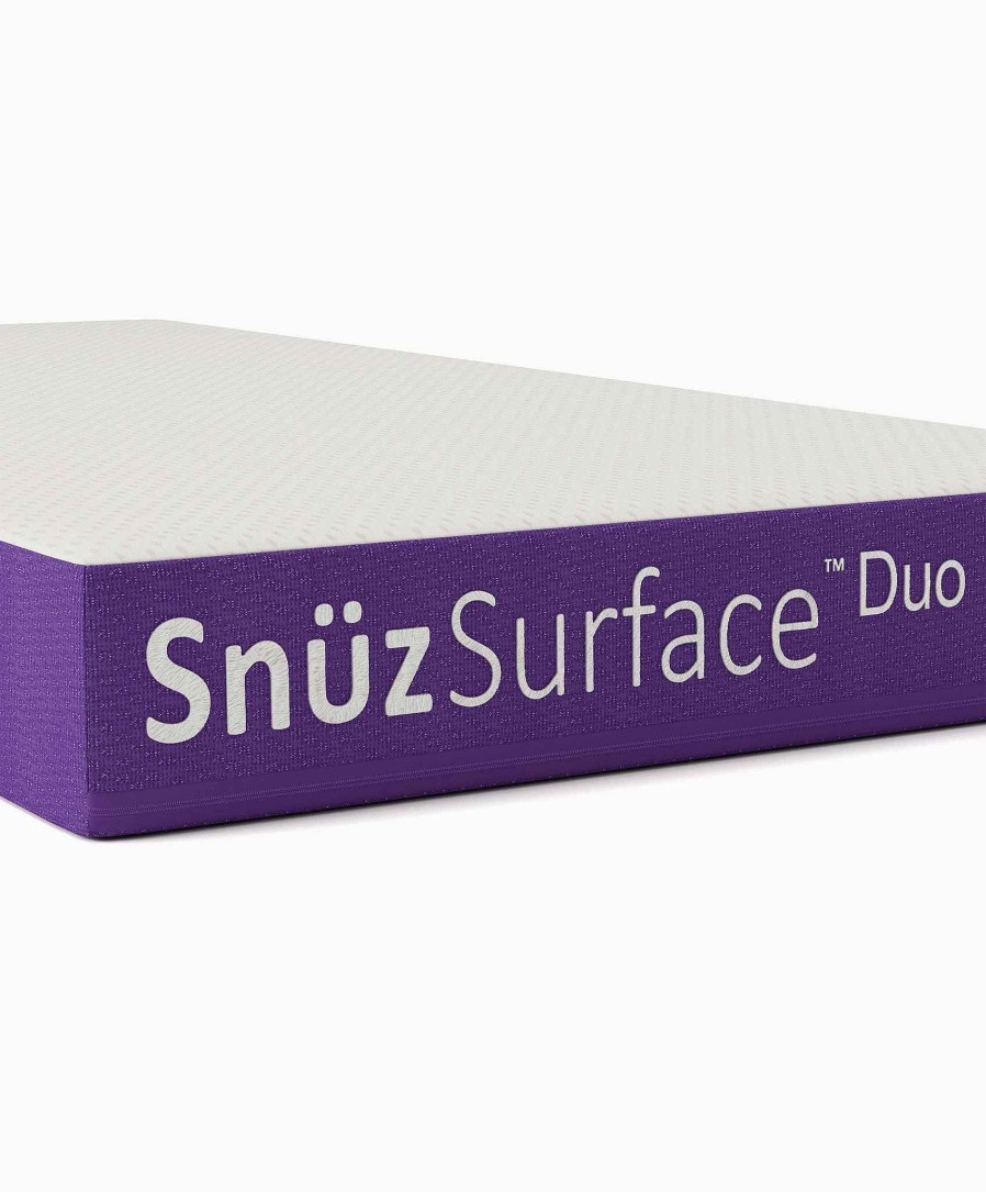 Furniture Snuz White Nursery Furniture | Snuzsurface Duo Cotbed Mattress - White/Purple