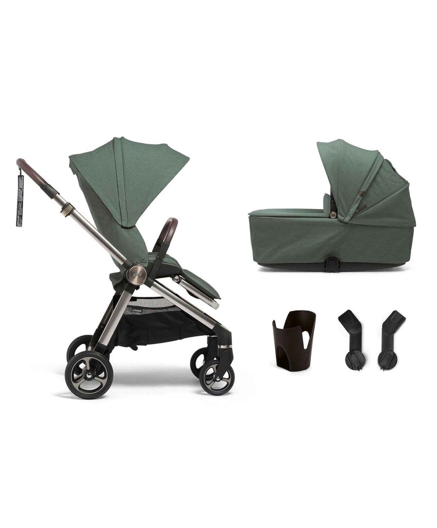 Pushchairs Mamas and Papas Mamas & Papas Strada | Strada Pushchair Starter Bundle (4 Pieces) Ivy