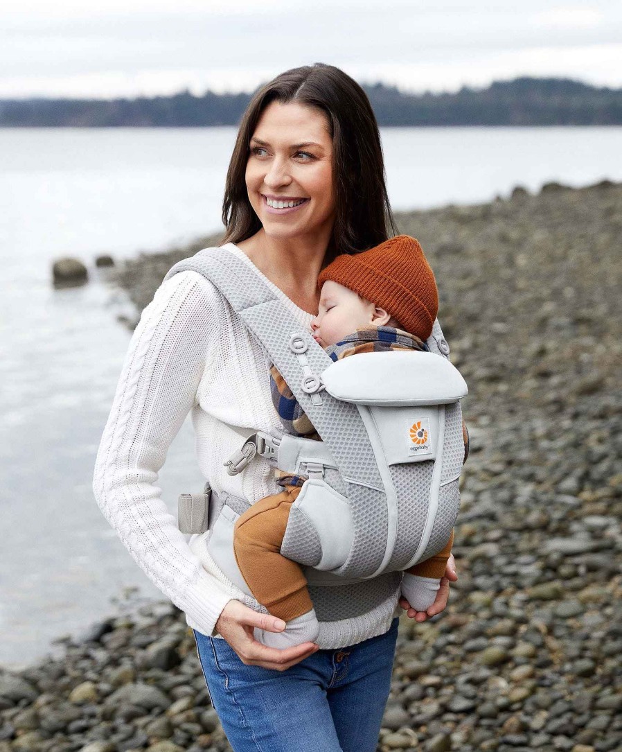 Pushchairs Ergobaby Baby Carriers & Slings | Ergobaby Omni Breeze Baby Carrier - Pearl Grey