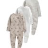 Toys & Gifts Mamas and Papas New Parent Gifts | Giraffe Sleepsuits - 3 Pack