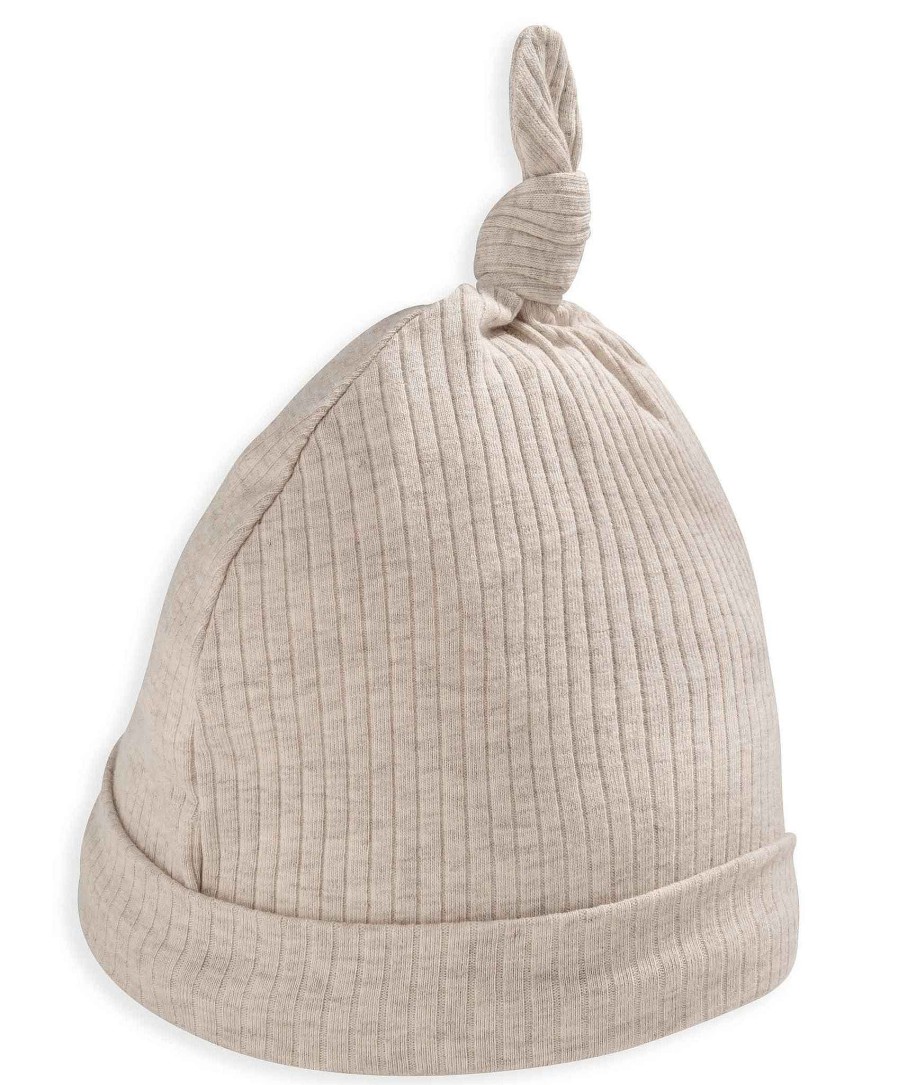 Toys & Gifts Mamas and Papas New Parent Gifts | Organic Cotton Ribbed Hat - Oatmeal