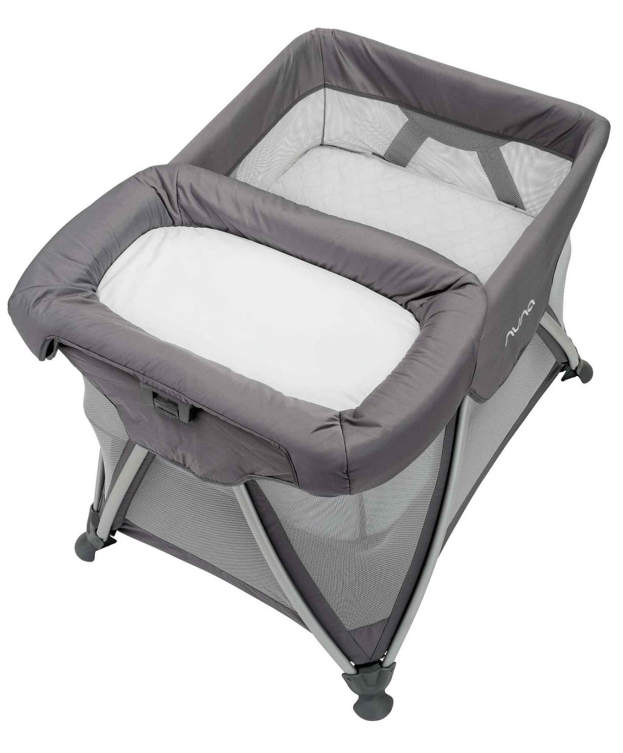 Pushchairs Nuna Travel Cots | Nuna Sena Travel Cot Including Changer - Graphite