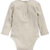 Clothing Mamas and Papas | Organic Cotton Ribbed Bodysuit - Oatmeal