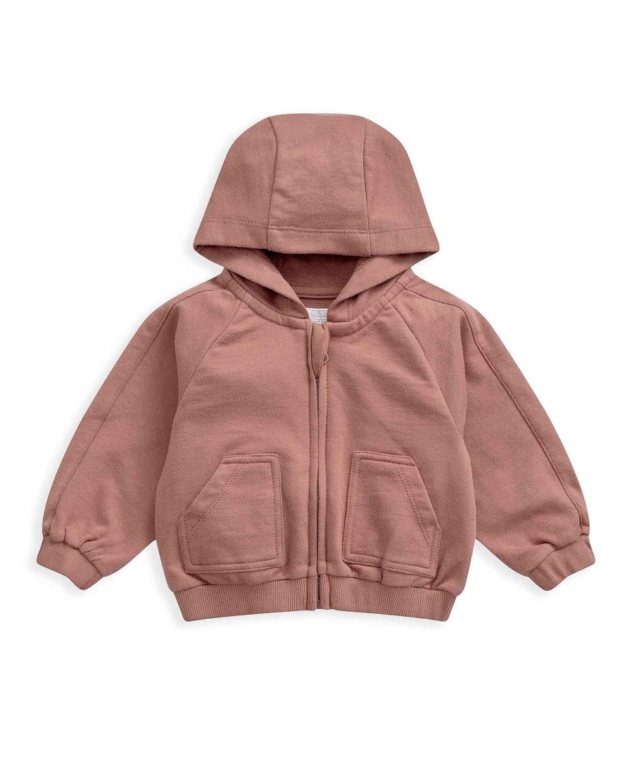 Clothing Mamas and Papas | Zip Up Hoodie - Mars Red