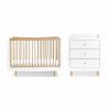 Furniture Snuz White Nursery Furniture | Snuzkot Cotbed & Changing Unit Set - Natural