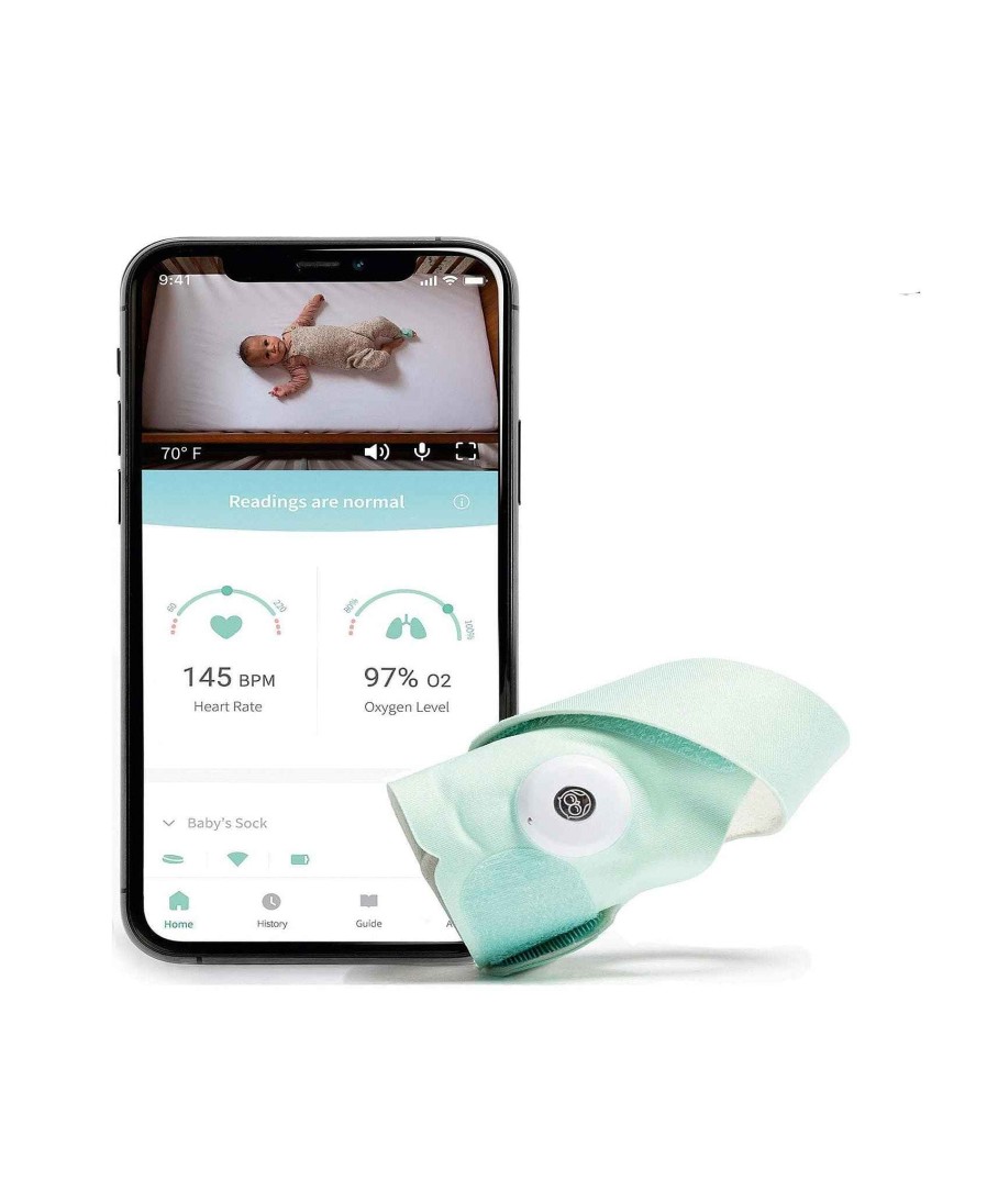 Nursery Owlet Baby Monitors | Owlet™ Smart Sock V3 Baby Monitor - Mint Green