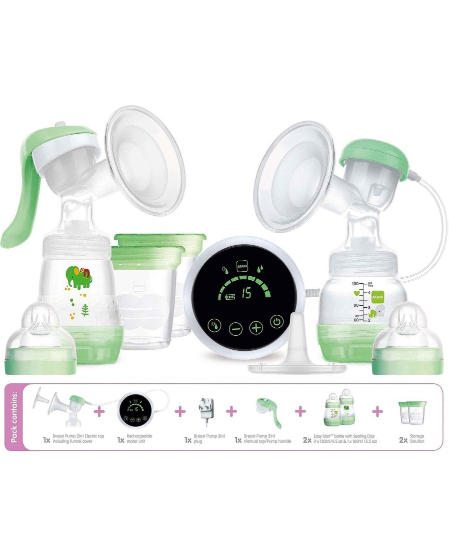 Feeding & Weaning Mam Bottle Feeding | Mam Baby 2-In-1 Electric Single Breast Pump With Rechargeable Battery