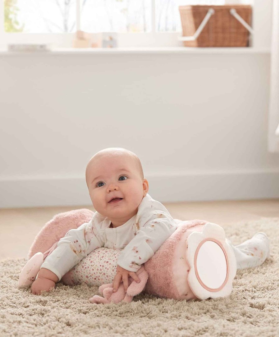 Toys & Gifts Mamas and Papas Baby Shower Gifts | Welcome To The World Bunny Tummy Time Roll - Pink