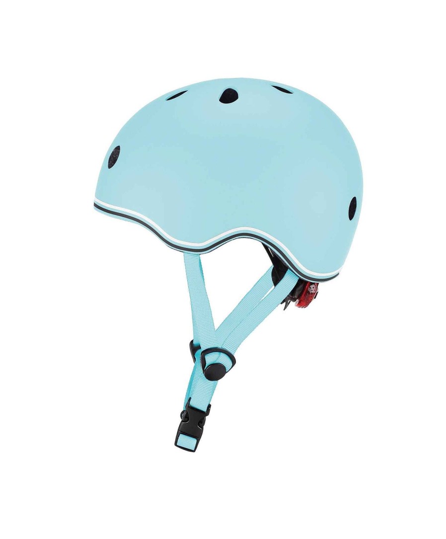 Toys & Gifts Globber Big Brother & Sister | Globber Go-Up Lights Helmet - Pastel Blue