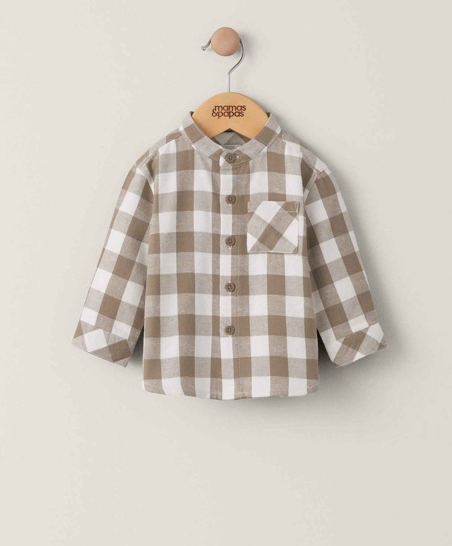 Clothing Mamas and Papas | Check Shirt - Brown