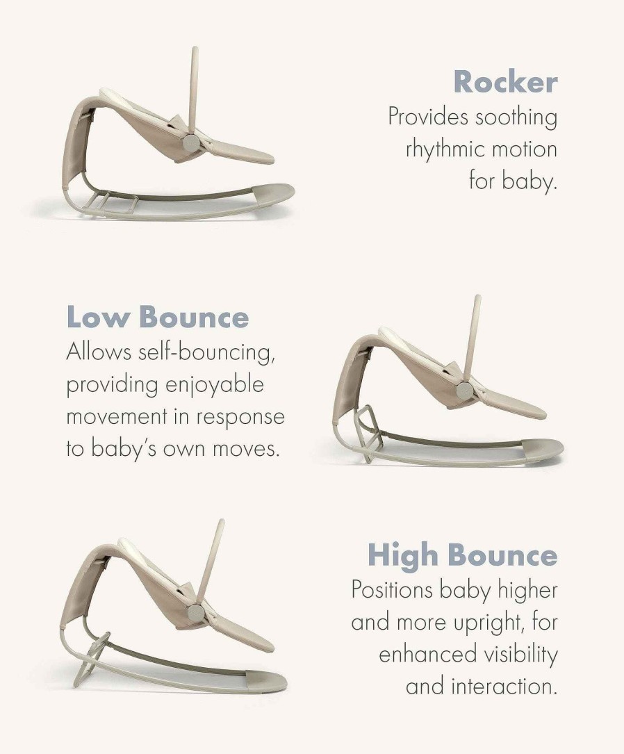 Baby Safety Mamas and Papas Baby Seating | Tempo 3-In-1 Rocker/Bouncer Sand