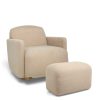 Nursery Mamas and Papas Nursing & Feeding Chairs | Royton Nursing Chair Set In Boucle - Oatmeal