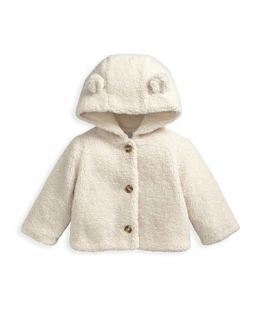 Toys & Gifts Mamas and Papas Baby Shower Gifts | Cream Borg Hooded Jacket