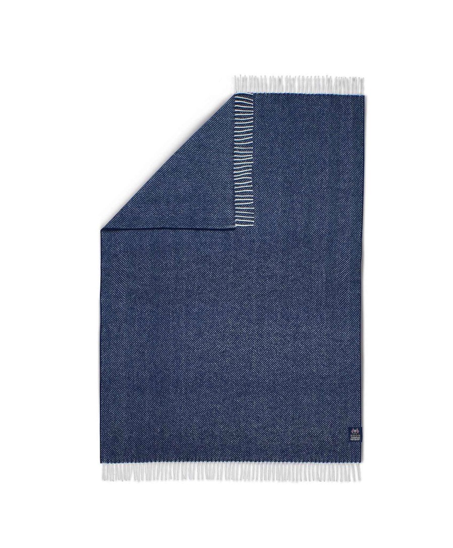 Nursery Mamas and Papas Baby Blankets | Ocarro X Moon Blanket - Dales Navy