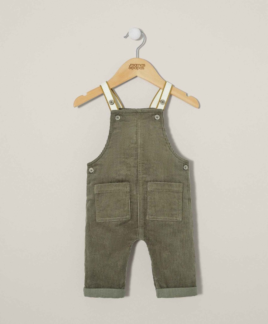 Clothing Mamas and Papas | Green Cord Dungarees