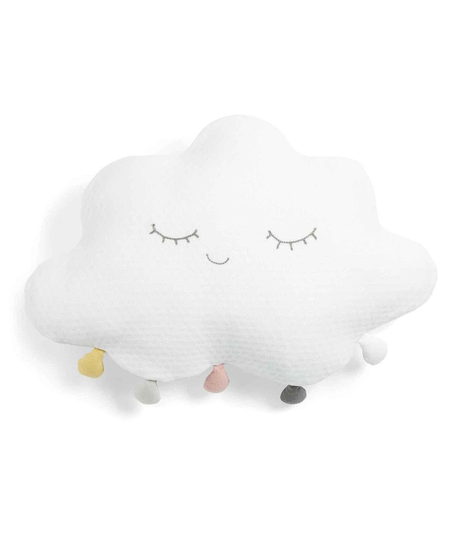 Nursery Mamas and Papas Dream Upon A Cloud | Cushion - White Pompom Cloud