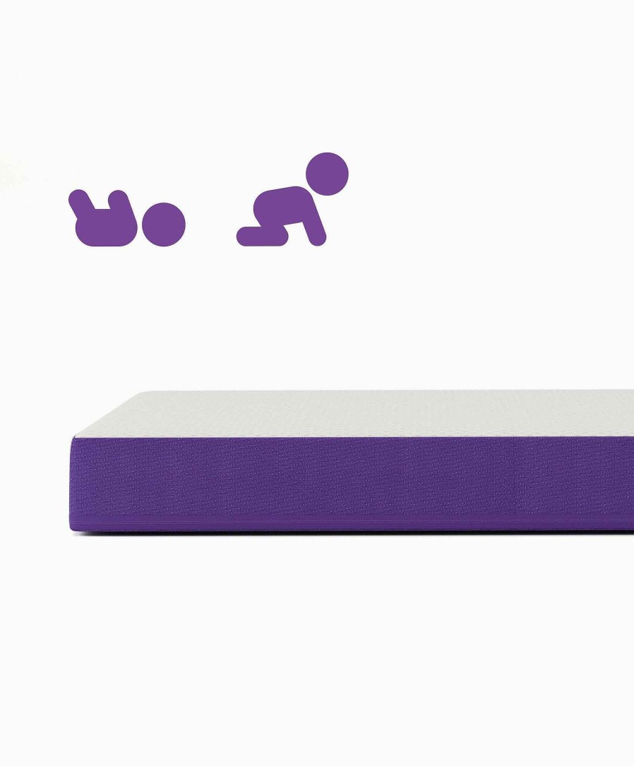 Furniture Snuz Cotbed Mattresses | Snuzsurface Duo Cotbed Mattress - White/Purple