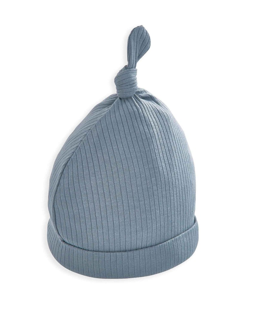 Toys & Gifts Mamas and Papas New Parent Gifts | Organic Cotton Ribbed Hat - Petrol Blue