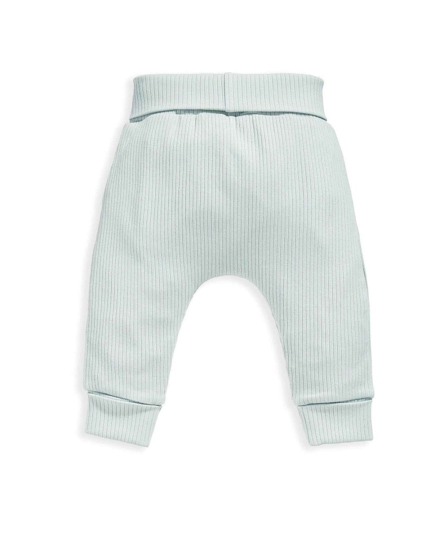 Clothing Mamas and Papas | Organic Cotton Ribbed Leggings - Blue