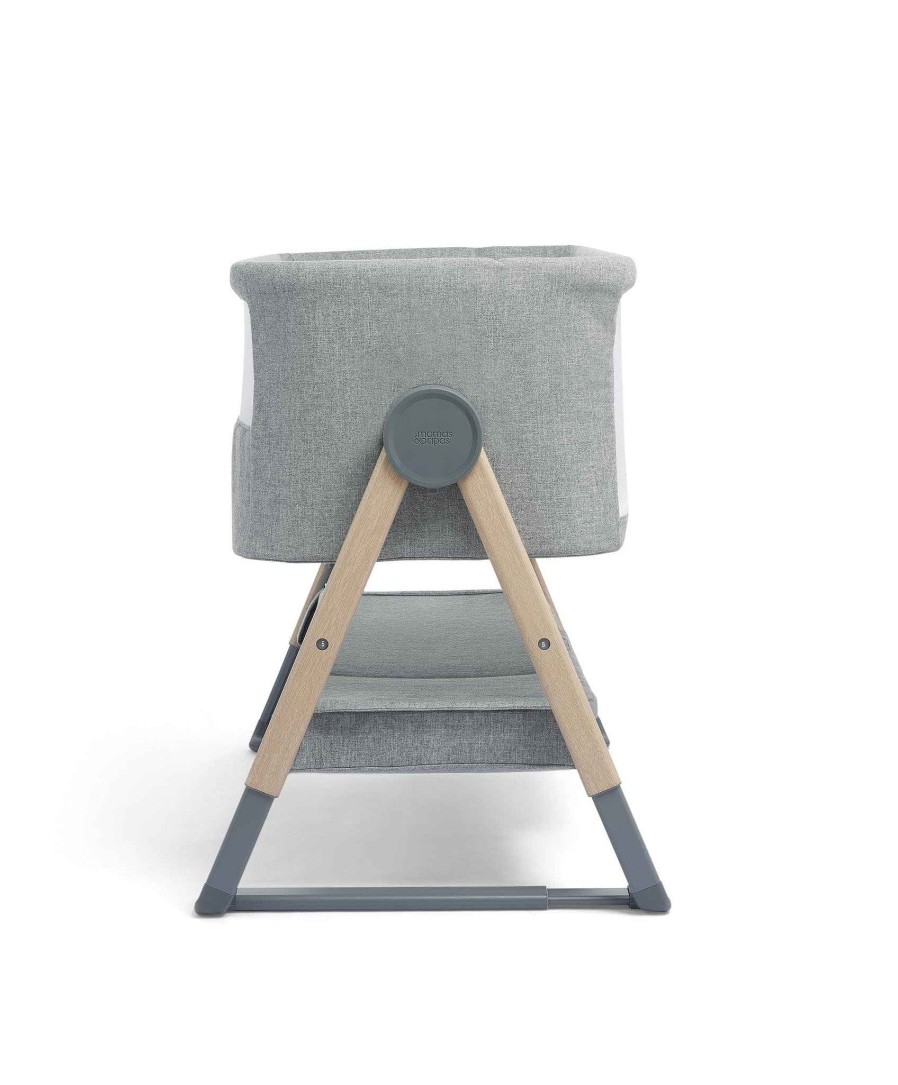 Pushchairs Mamas and Papas Travel Cots | Lua Bedside Crib - Grey