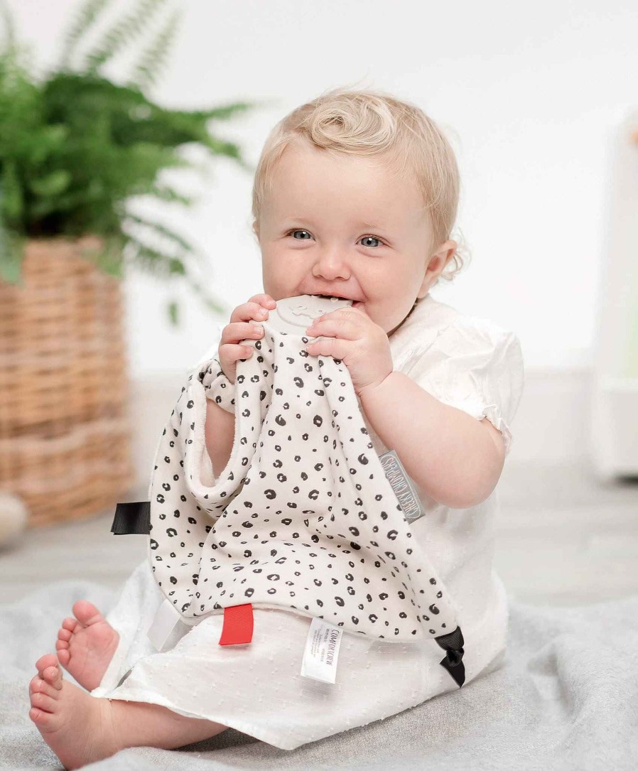 Toys & Gifts Cheeky Chompers Teething Toys & Baby Comforters | Cheeky Chompers Baby Comforter With Teether - Leopard Spot