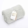 Nursery Little Green Sheep Neutral Baby Bedding | The Little Green Sheep Organic Knitted Cellular Baby Blanket In Dove