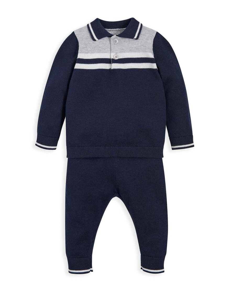 Clothing Mamas and Papas | Navy Knit Outfit Set