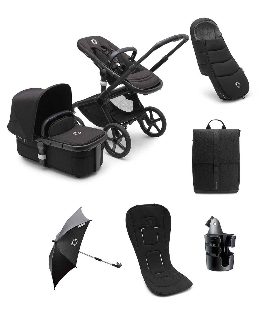 Toys & Gifts Bugaboo Baby Shower Gifts | Bugaboo Fox5 Complete Bundle In Black