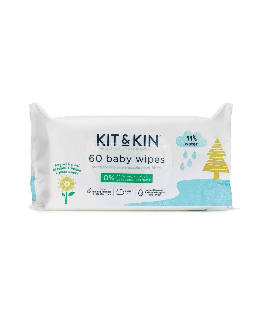 Toys & Gifts Kit and Kin Gift Sets & Baby Hampers | Kit & Kin Biodegradable Baby Wipes